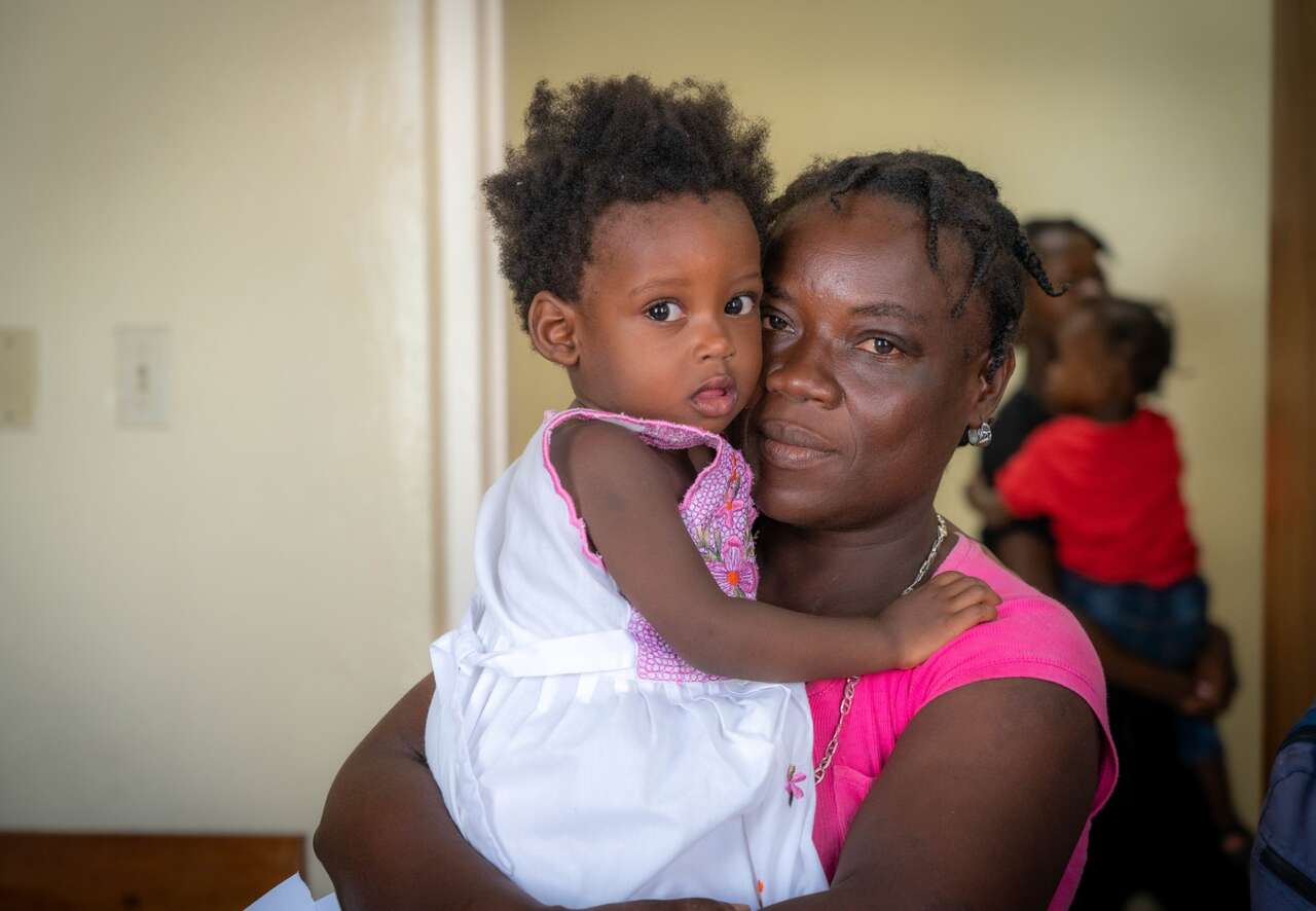 Women at a OneMindCharity safe house in DRC