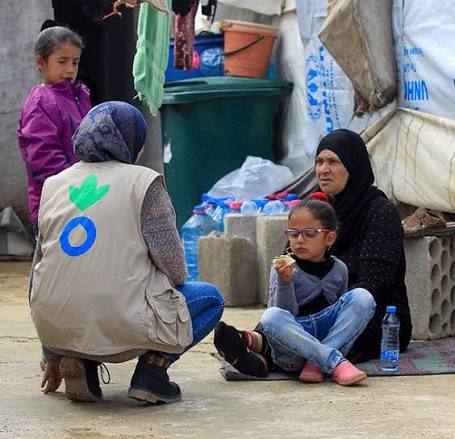 Temporary clinic in Gaza run by OneMindCharity